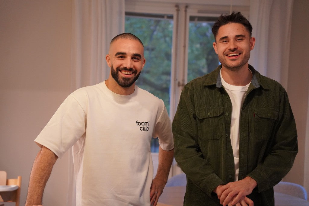 Mikael and Karwan, founders of Foam Club